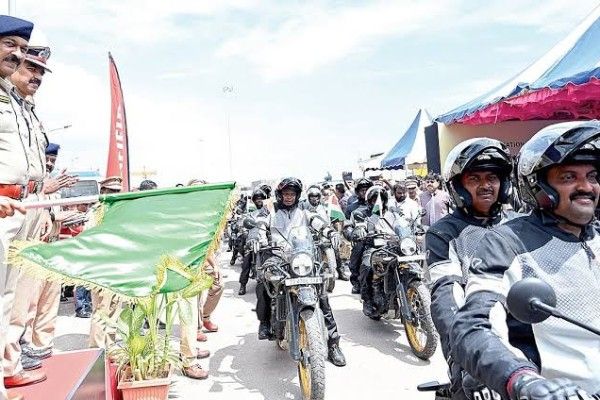 போதைப்பொருளுக்கு எதிராக 1,810 கி.மீ. பைக் பேரணி