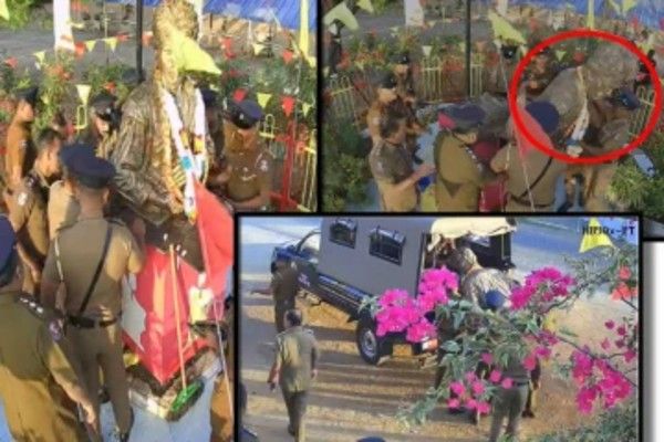 யாழில் பலவந்தமாக அகற்றப்பட்டது தியாக தீபம் திலீபனின் சிலை!