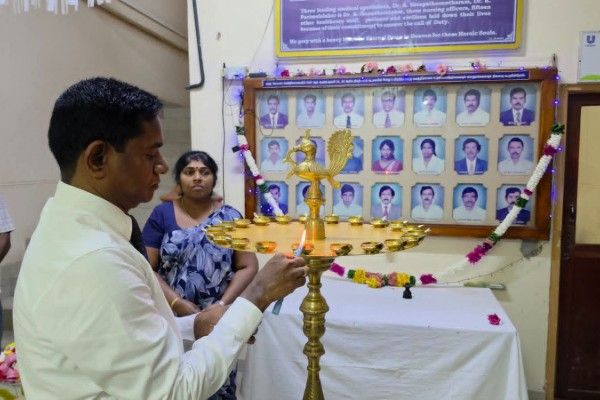  யாழ். போதனா வைத்தியசாலையில் இந்தியப்படையினரால் கொலை  செய்யப்பட்டவர்களின்  நினைவேந்தல்